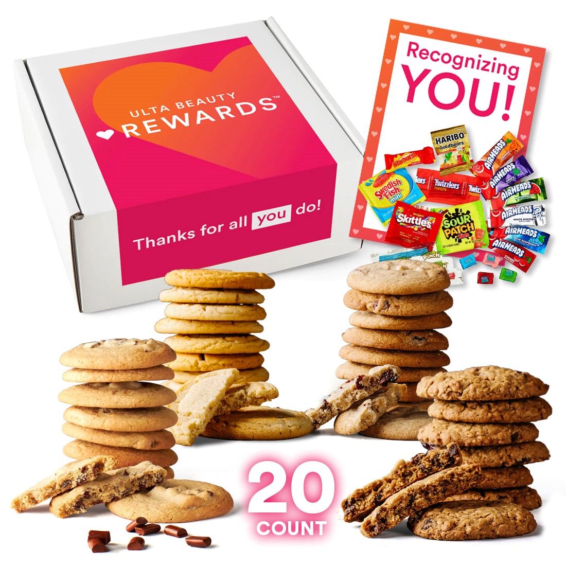 20 Count Baked Cookies + Candy