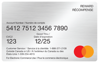 MasterCard Digital Gift Card - Canada Only